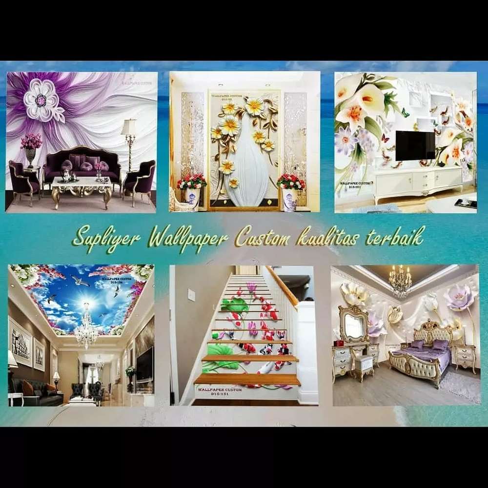 Wallpaper Dinding Custom 3d ,lantai Dan Vinil - Craft - HD Wallpaper 