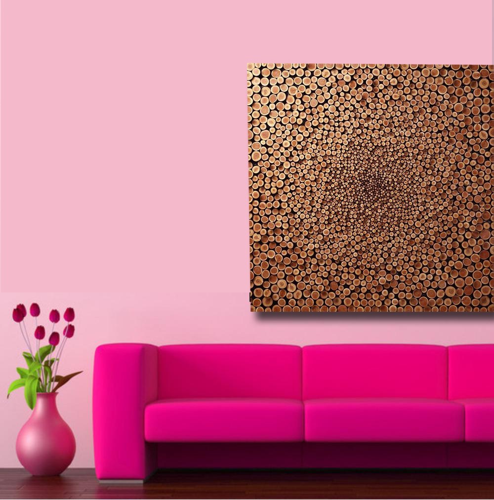 Hiasan Dinding Susun Kayu - رسم مربعات على الحائط - HD Wallpaper 