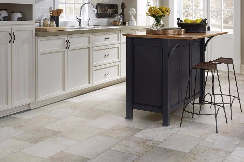 Farmhouse Kitchen Floor Tile Ideas - HD Wallpaper 