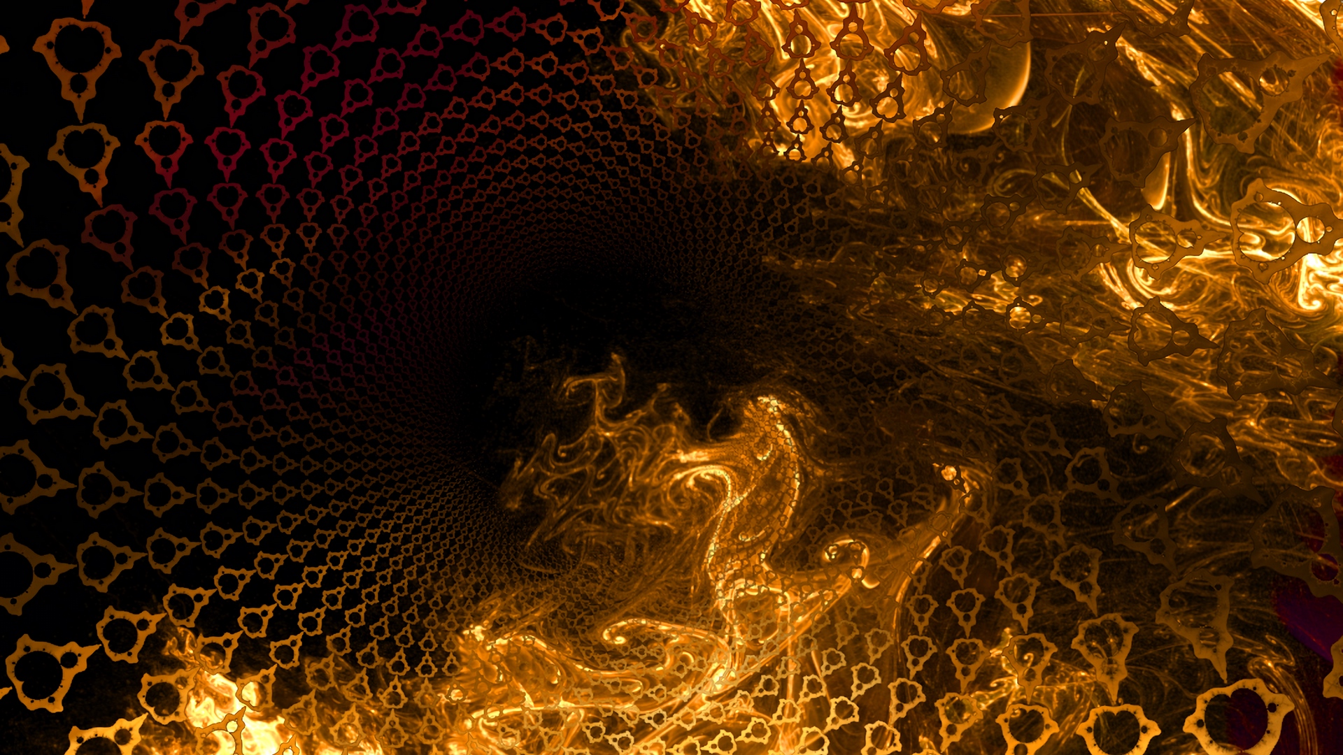 Wallpaper Fractal, Deepening, Patterns, Shapes, Colorful - HD Wallpaper 