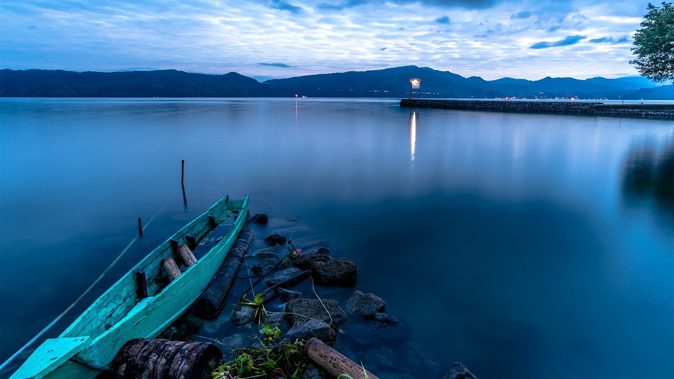 Indonesia Sumatra Rocks Boat Pier Coast-travel Hd Wallpaper2016 - Danau Toba Wallpaper Hd - HD Wallpaper 