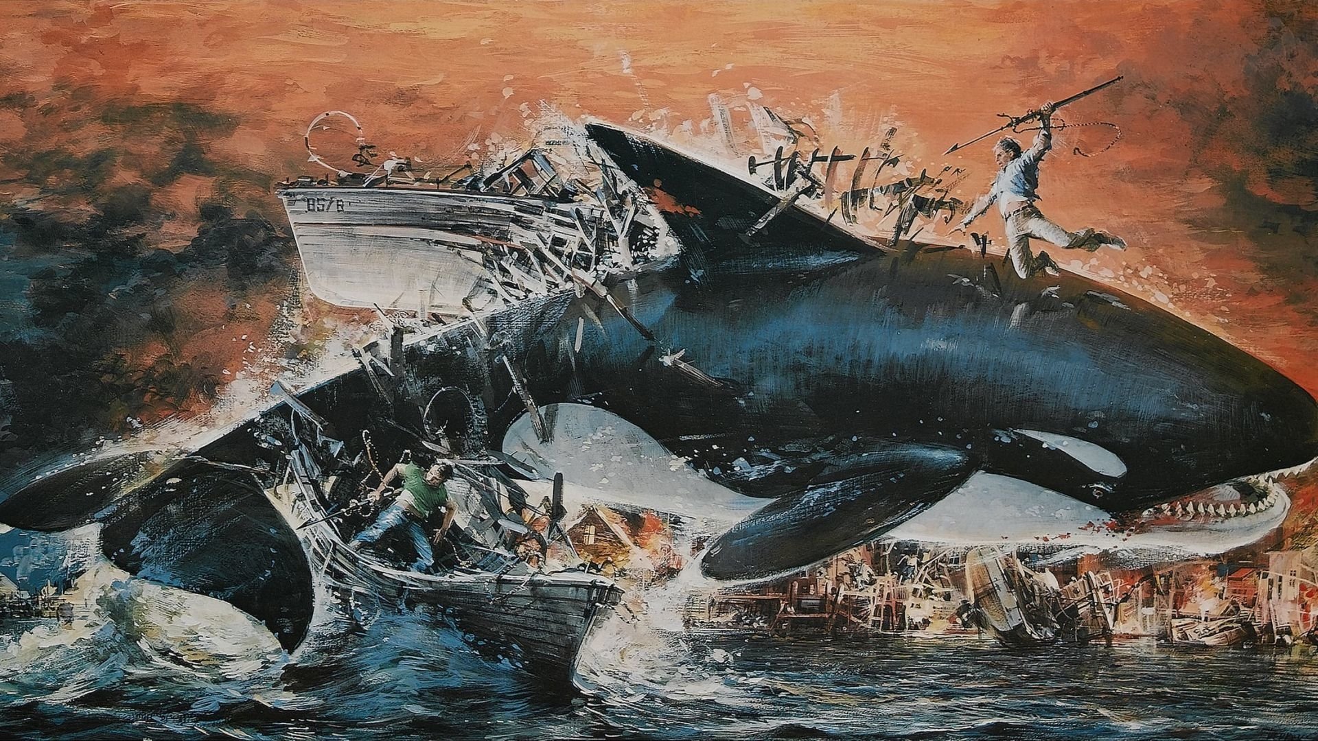 Orca Killer Whale Poster - HD Wallpaper 