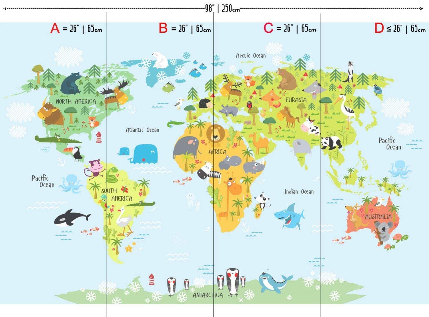 World Map Children - HD Wallpaper 