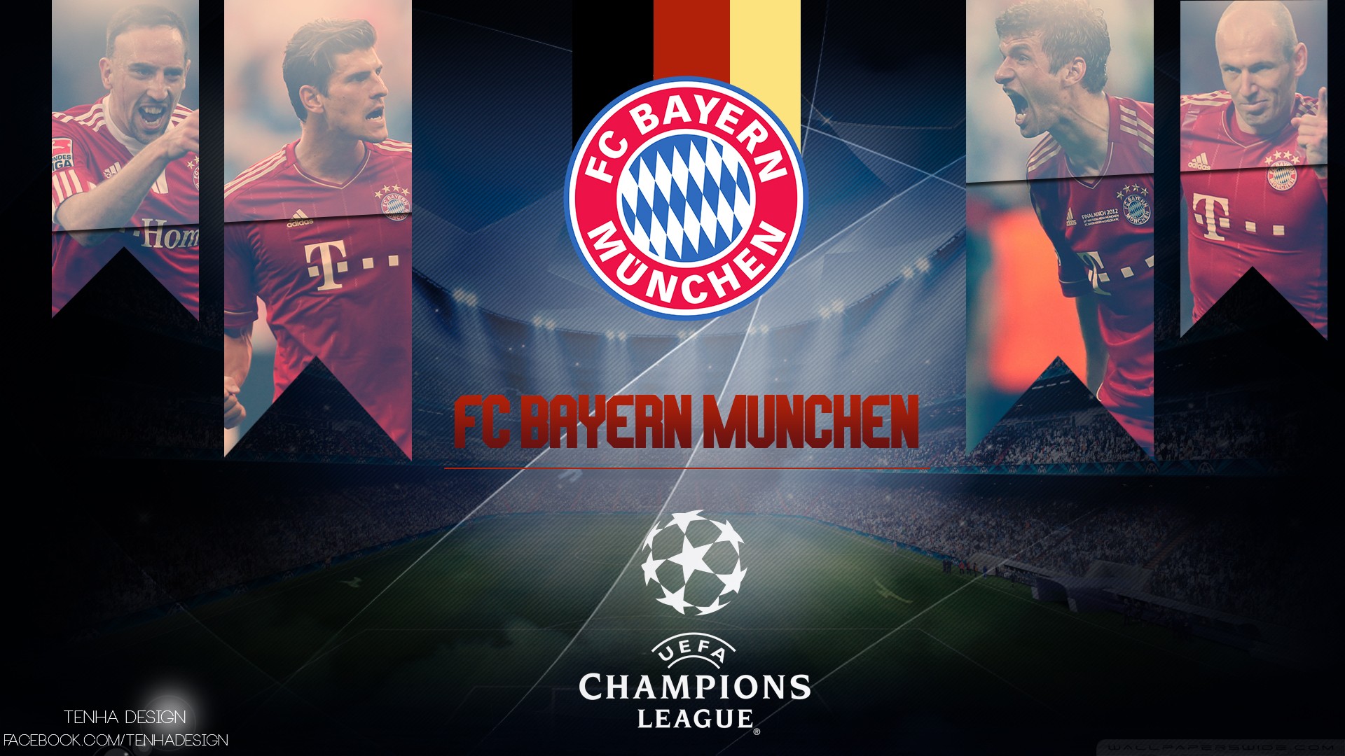 Wallpaper - Champions League Wallpaper Bayern Munich - HD Wallpaper 