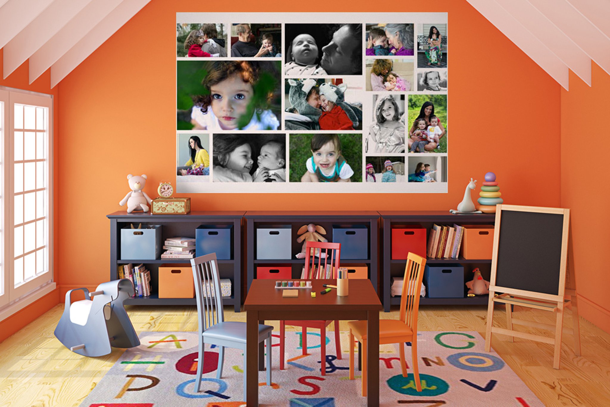 Orange Playroom Ideas - HD Wallpaper 