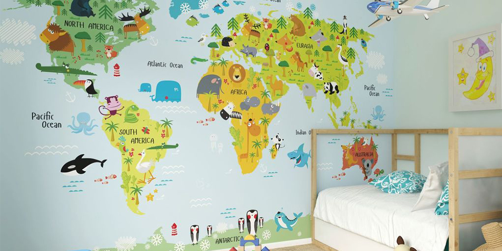 Whole Wide World Wall Mural - HD Wallpaper 