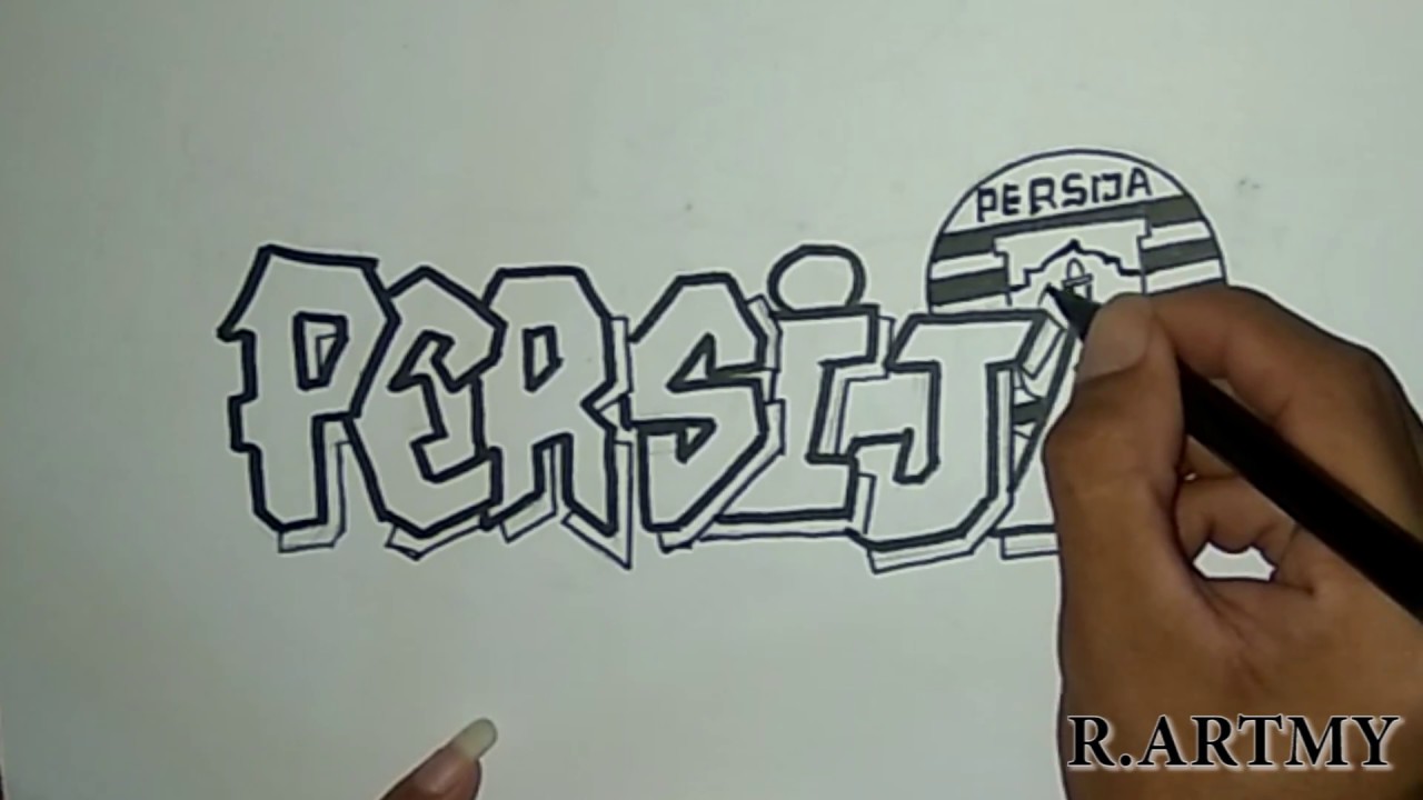 Cara Menggambar Grafiti Persija - HD Wallpaper 