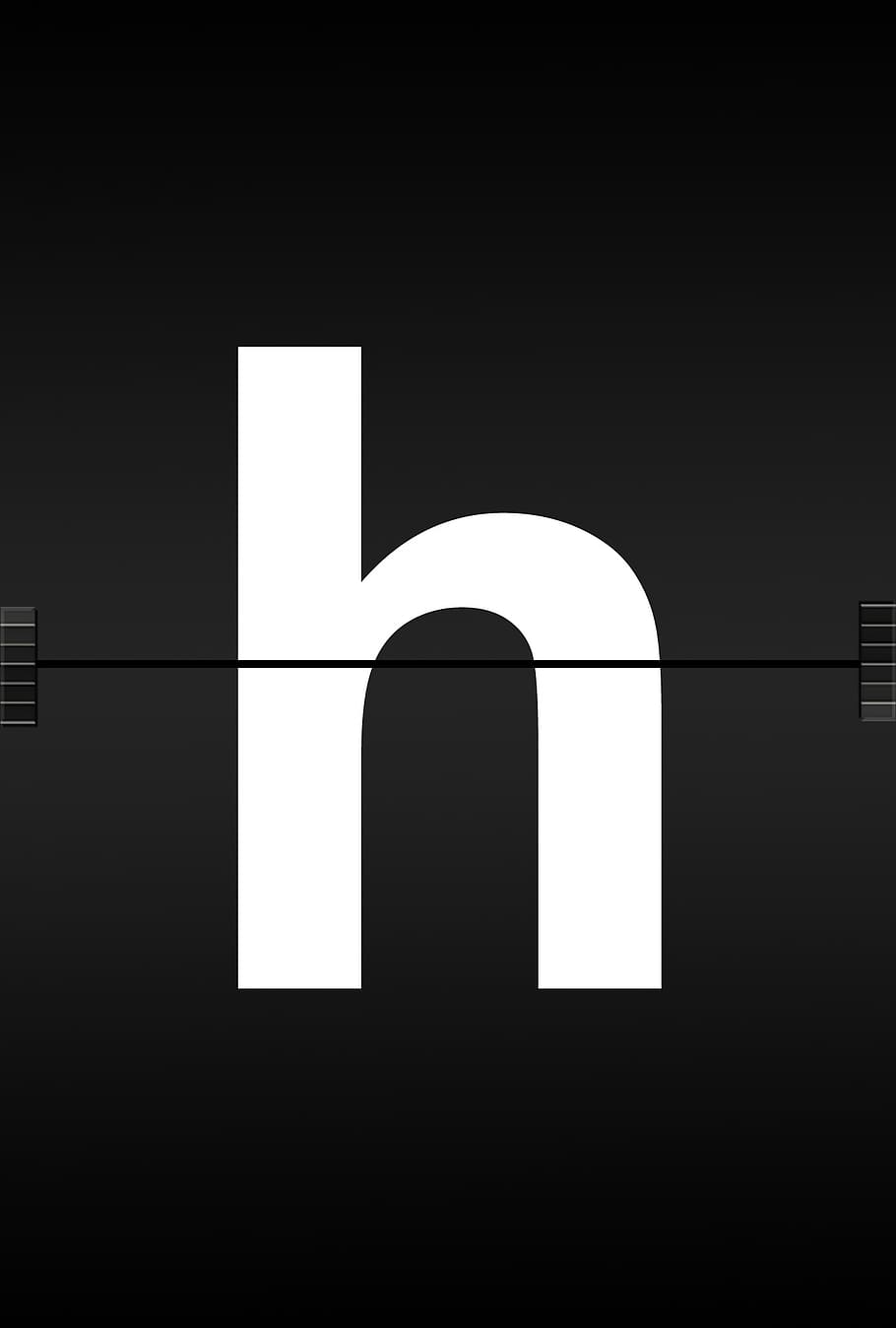 Letter H Logo, Letters, Abc, Alphabet, Journal Font, - Black Background And White Letter H - HD Wallpaper 