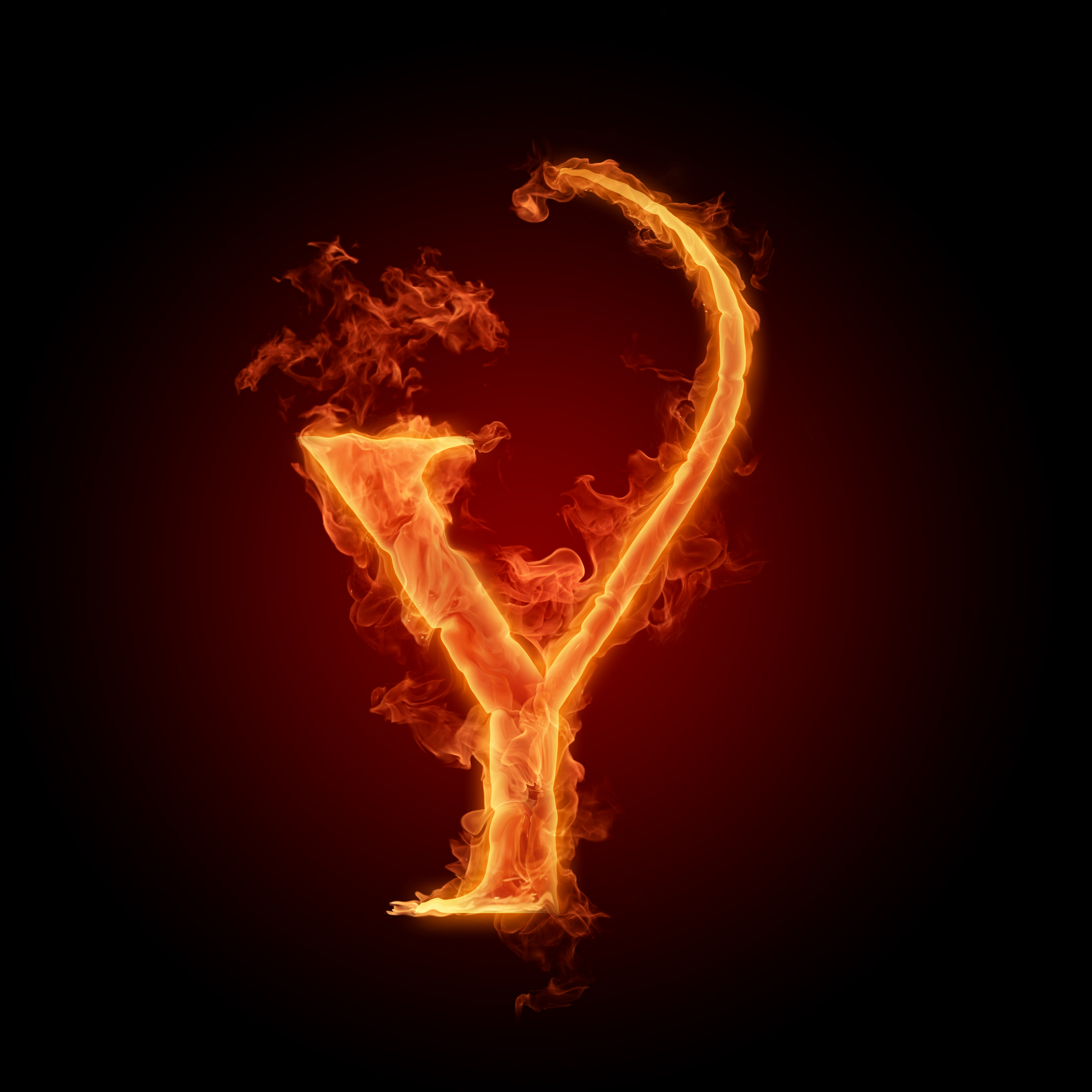The Letter Y - Letter Y On Fire - HD Wallpaper 