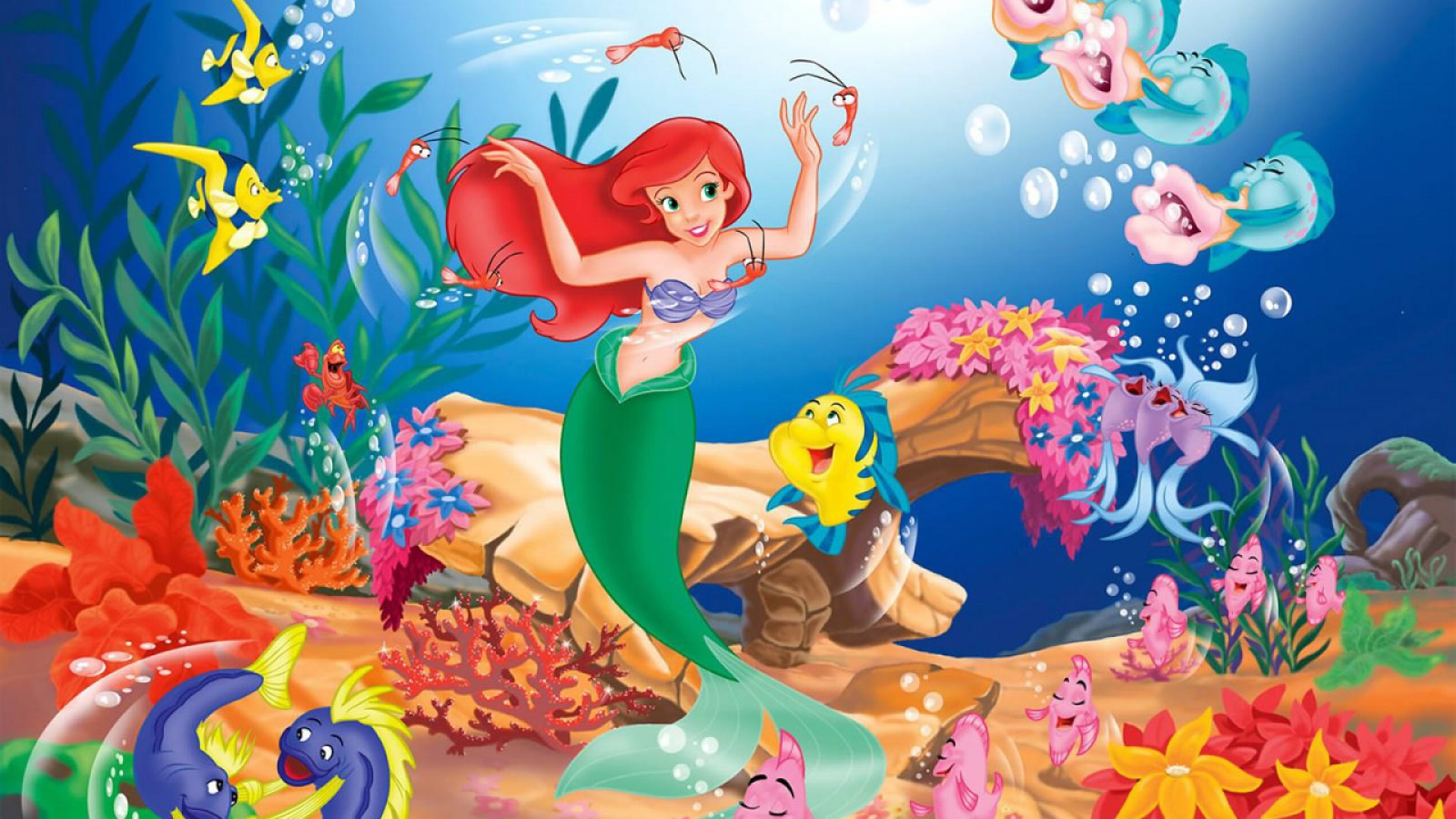 Little Mermaid Art - HD Wallpaper 
