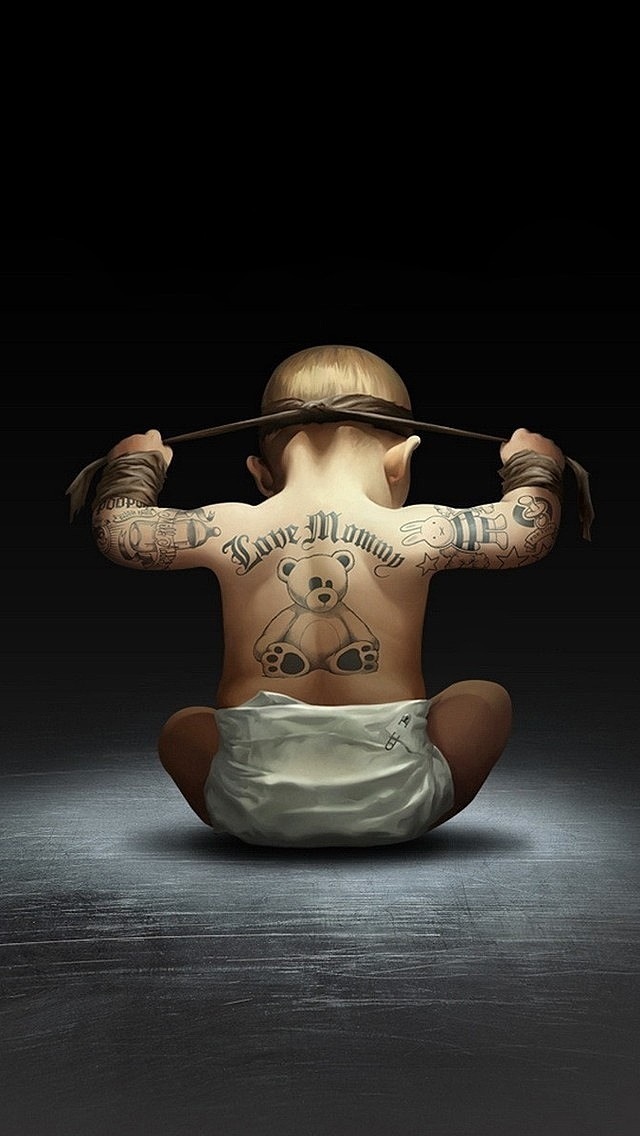 Asian Baby With Tattoo - HD Wallpaper 