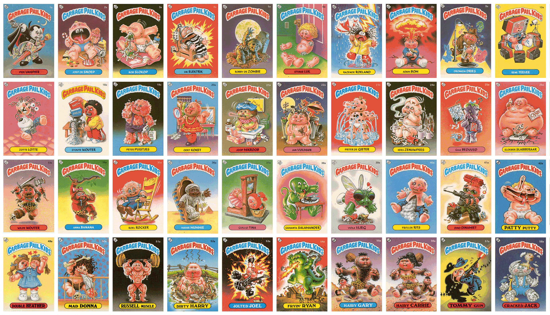 Nice Images Collection - Garbage Pail Kids Names - HD Wallpaper 