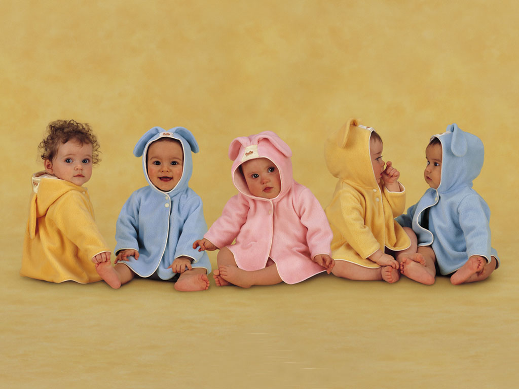 Children Wallpapers - Anne Geddes 5 Babies - HD Wallpaper 