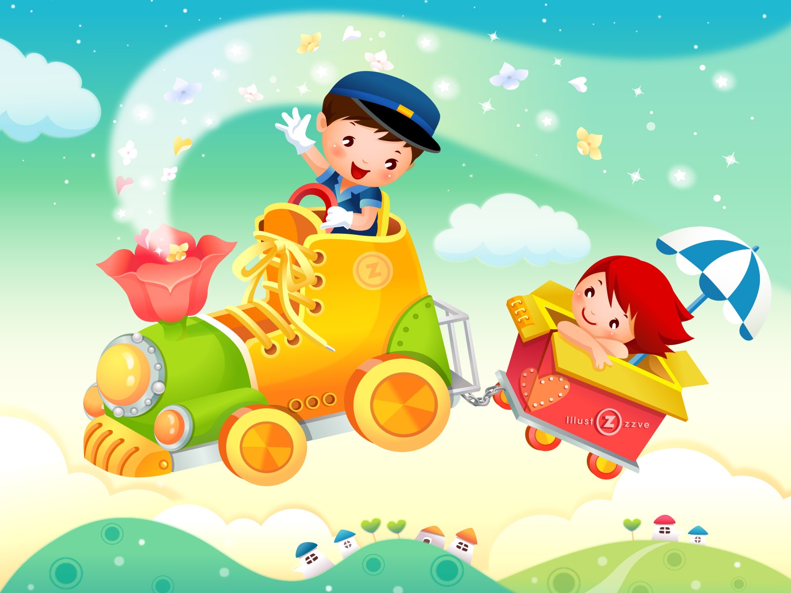 Cartoon For Children - Children Wallpaper Design - HD Wallpaper 