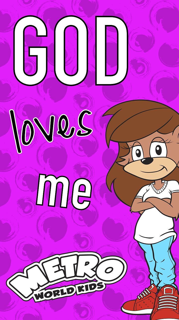 God Loves Me - Cartoon - HD Wallpaper 