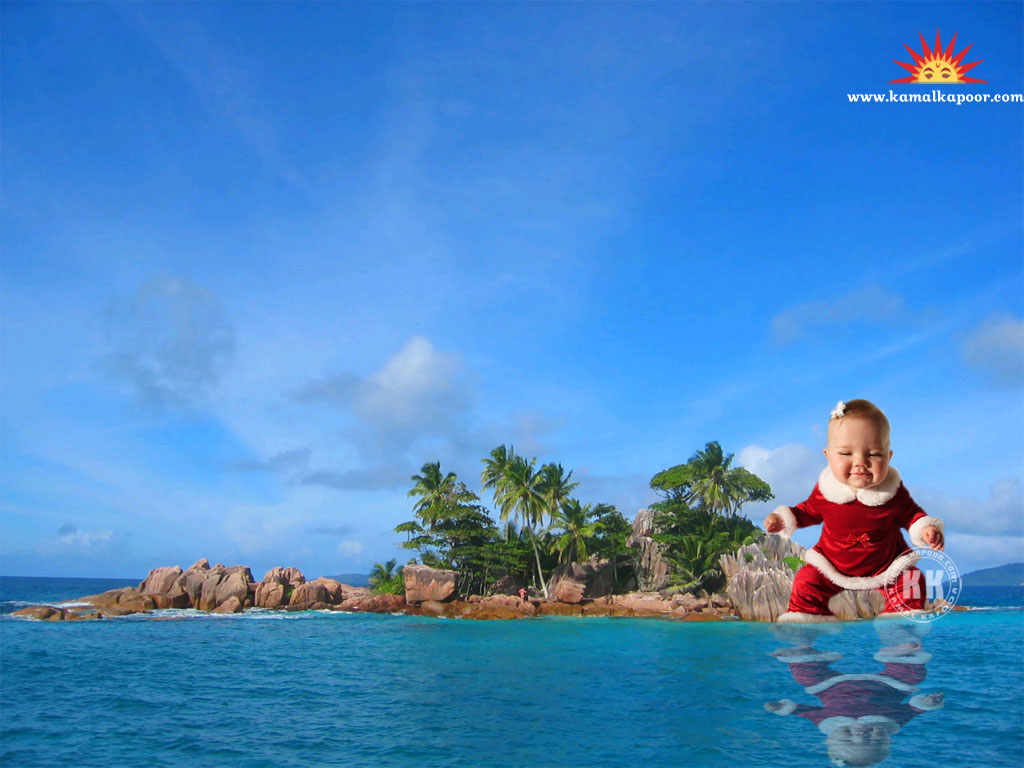 Tropical Island - HD Wallpaper 