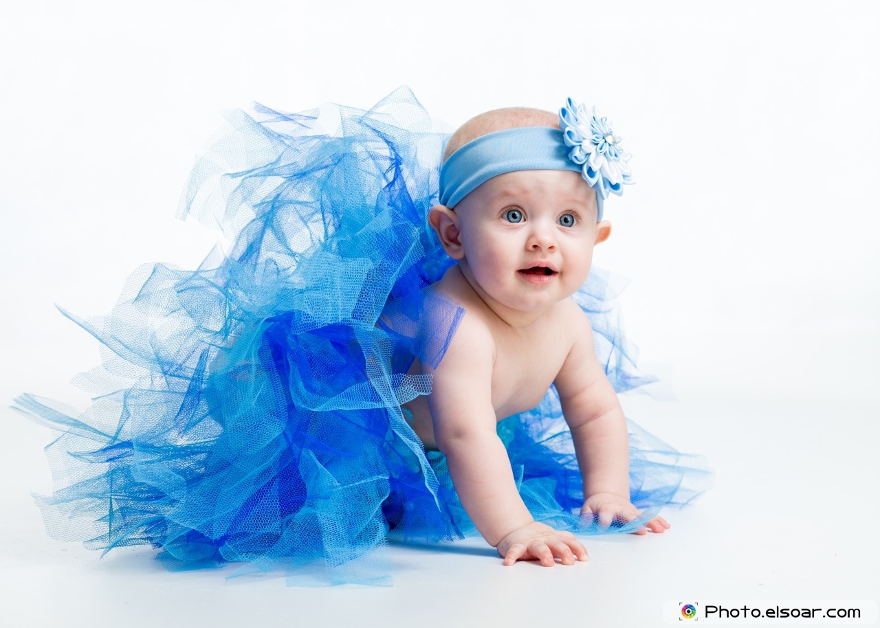 Beautiful Baby Girl Wearing Tutu Skirt - Adorable Baby Photo Cute Baby - HD Wallpaper 