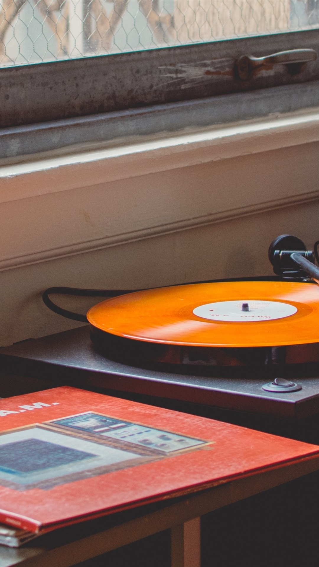 Iphone Wallpaper Vinyl Records Player - Homer Unlucky Cat - HD Wallpaper 