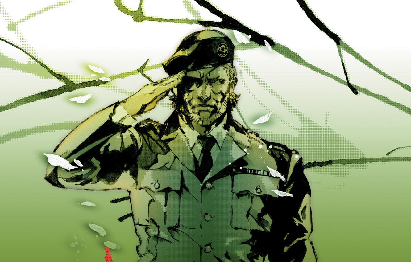 Photo Wallpaper Big Boss, Mgs3, Snake Eather - Metal Gear Solid 3 Art - HD Wallpaper 