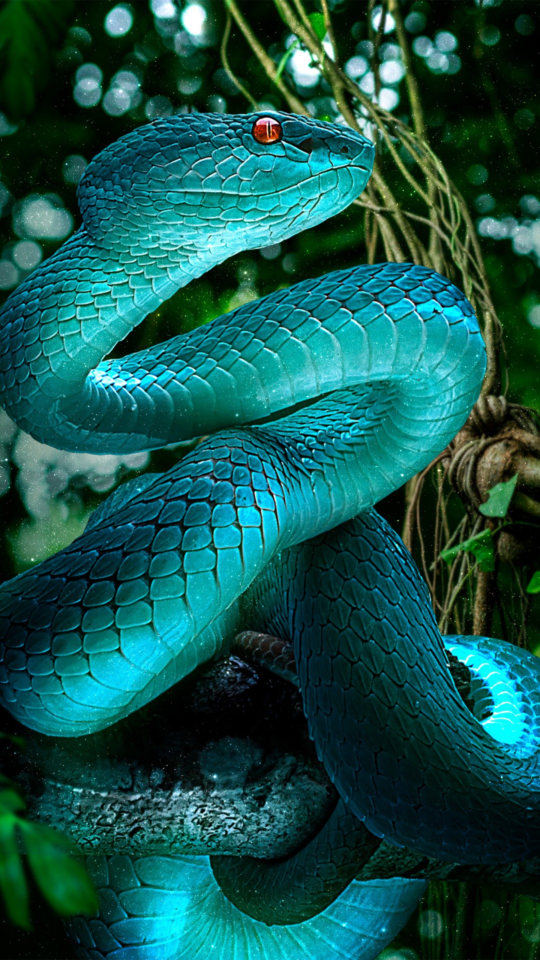 Snake 4k - HD Wallpaper 