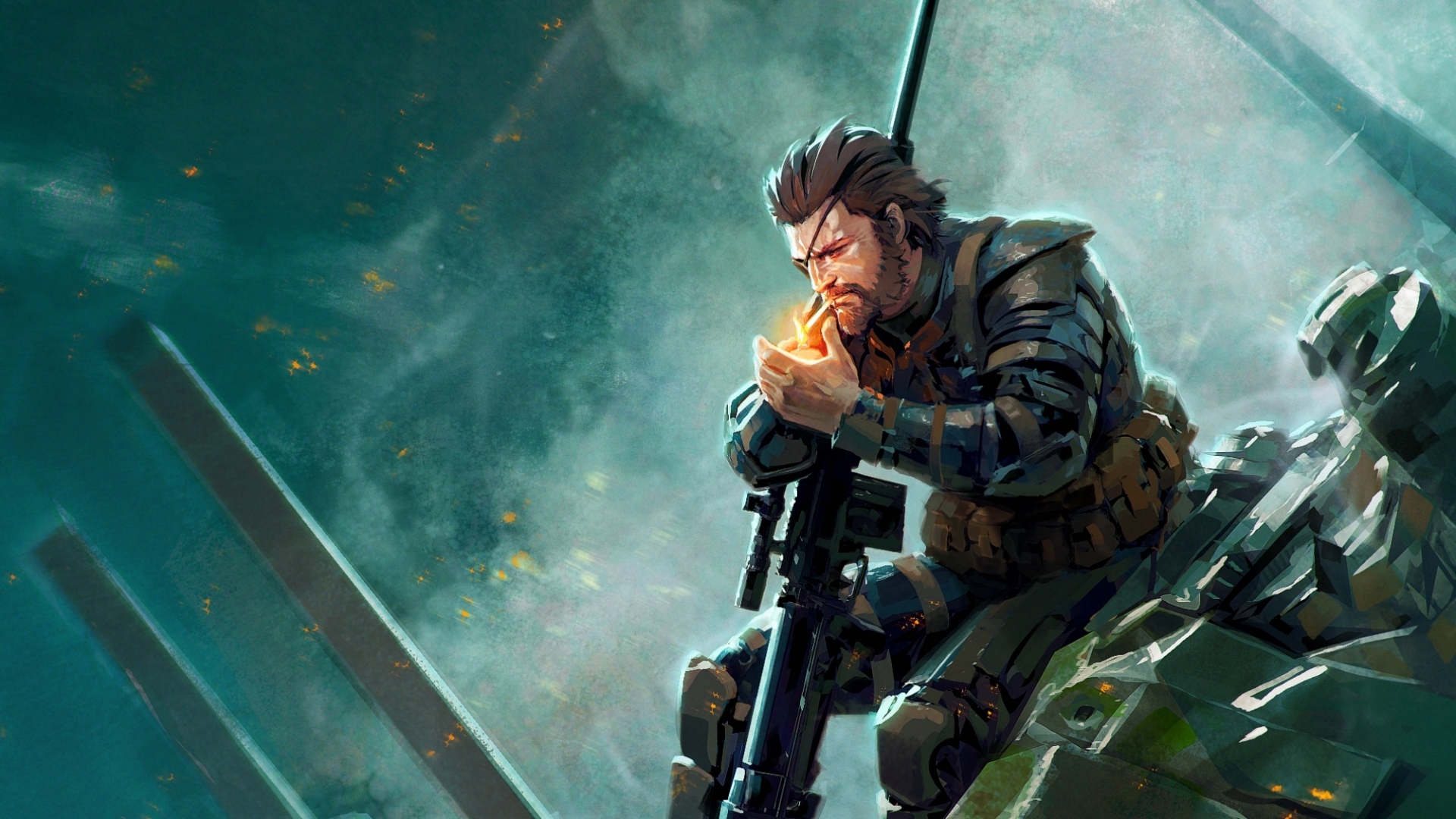 Wallpaper Metal Gear Solid 5 Venom Snake Art - Metal Gear Solid Wallpaper 4k - HD Wallpaper 