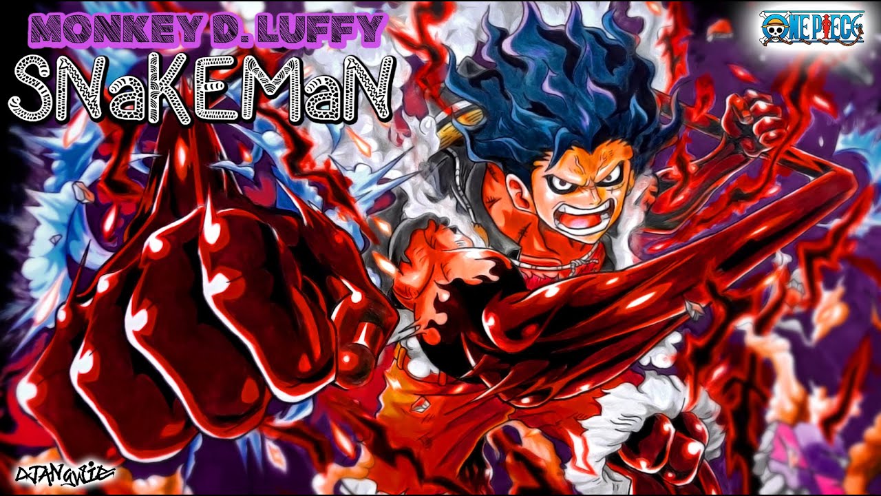 Luffy Snake Man Art - HD Wallpaper 