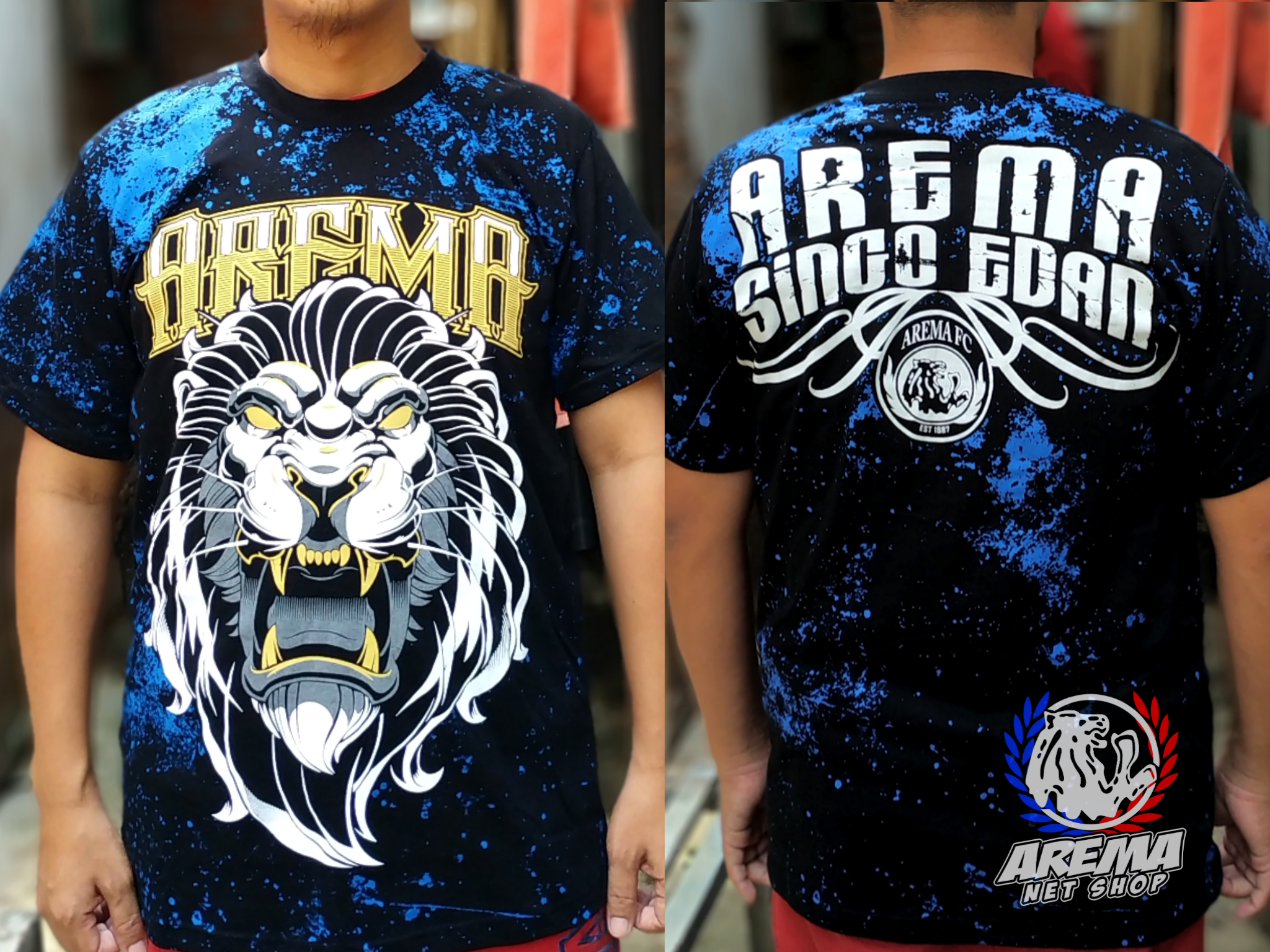 Kaos Arema Malang Oyisam Baju Tshirt Aremania Singo - Keren Logo Singo Edan Apparel - HD Wallpaper 