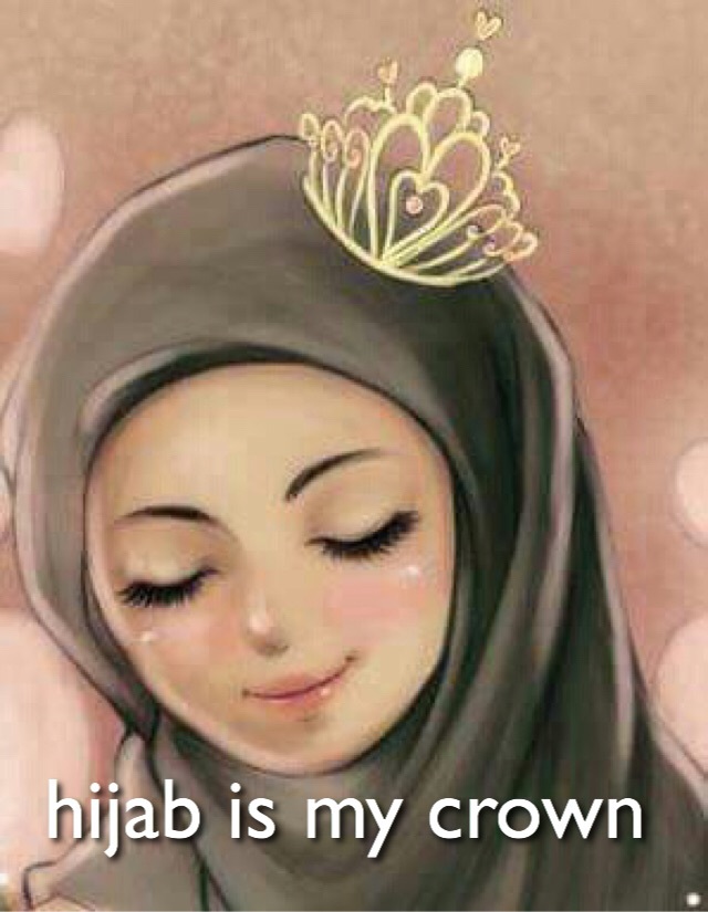 Hijabi Girls With Crown - HD Wallpaper 