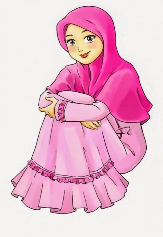 Clipart Muslim Girls - HD Wallpaper 