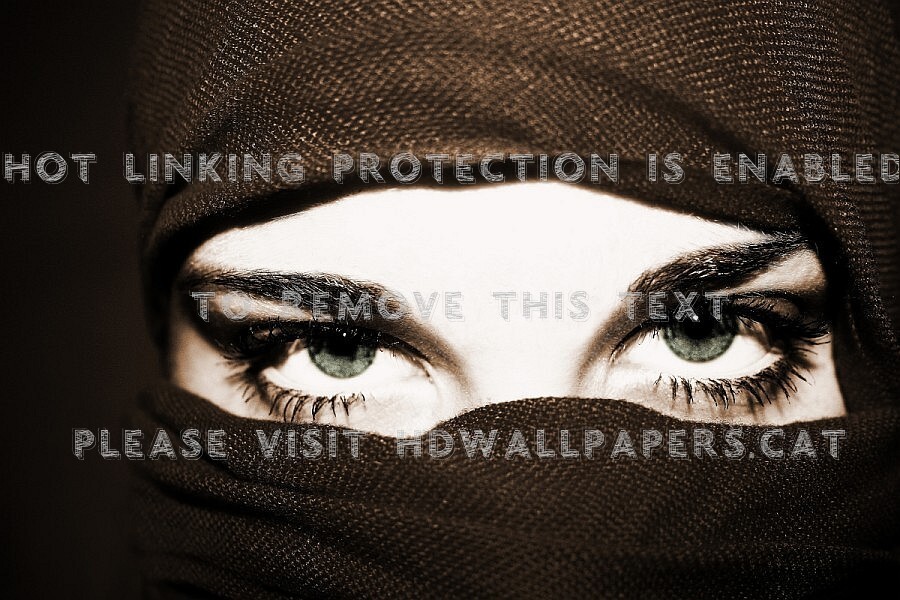 Beautiful Eyes Muslim Women Islam Hijab 3d - Eye Shadow - HD Wallpaper 