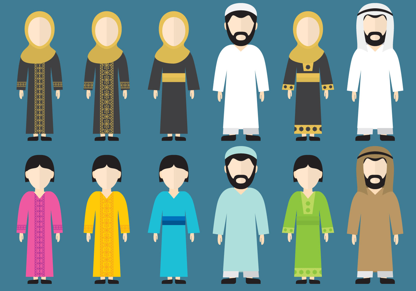 Roupas Do Oriente Médio - HD Wallpaper 