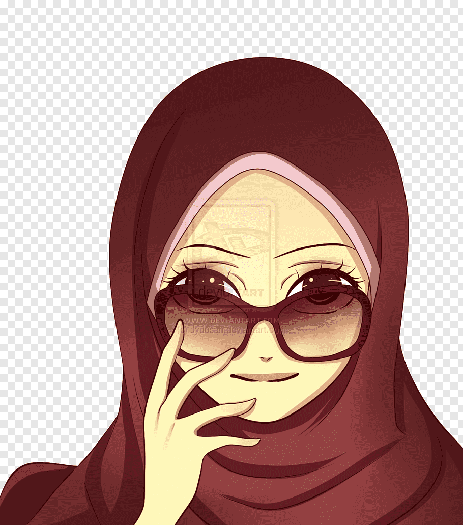 Hijab Cartoon - HD Wallpaper 