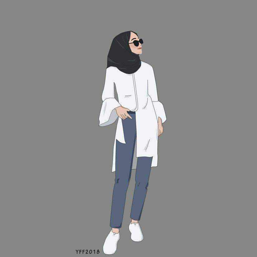 Hipster Hijab Girl - HD Wallpaper 