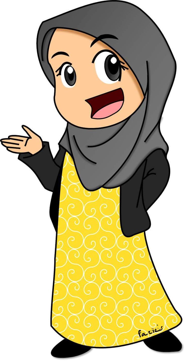 Cute Muslim Kids Cartoon - HD Wallpaper 