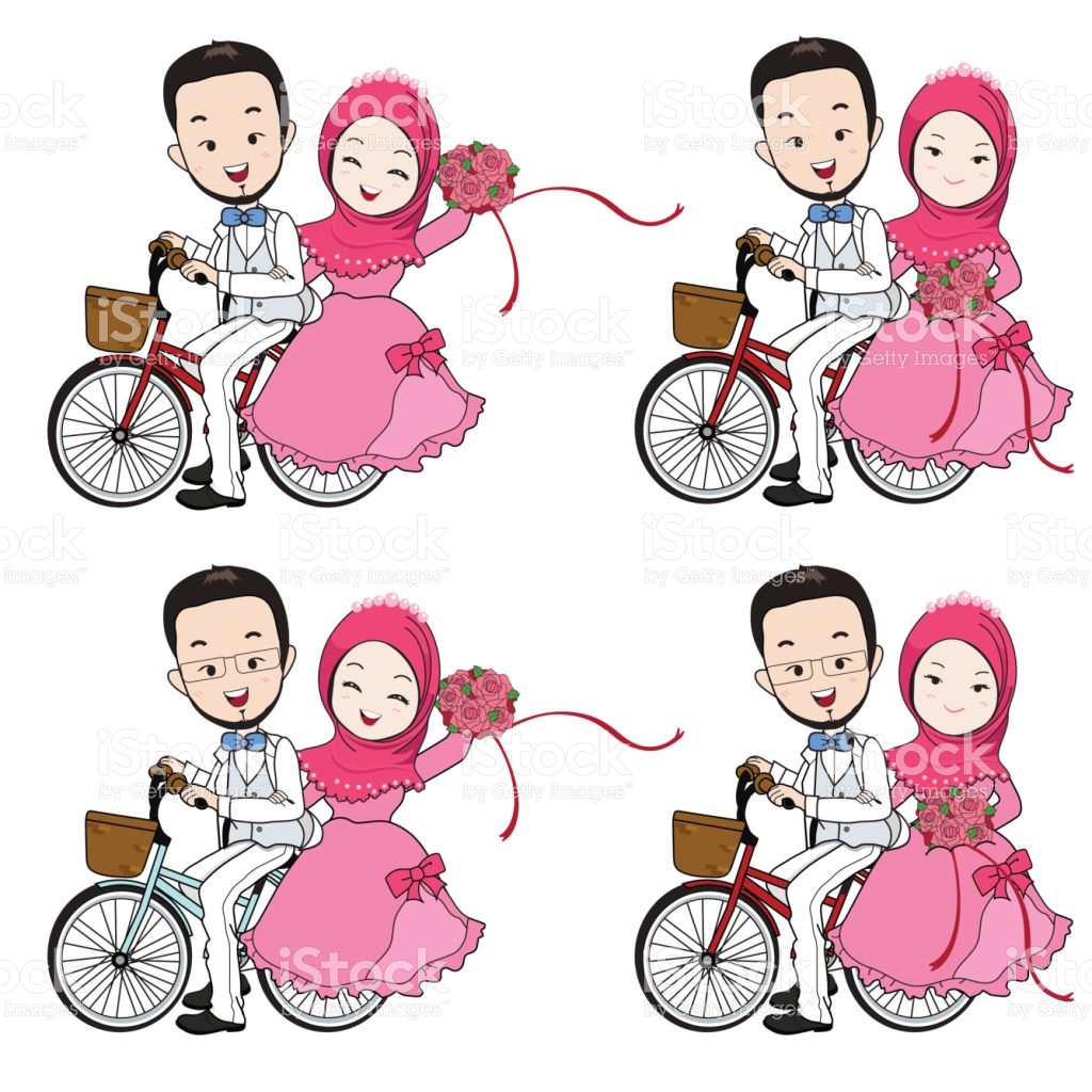 Islam Clipart Muslimah Cartoon Free Collection Download - Clipart Wedding Muslim - HD Wallpaper 