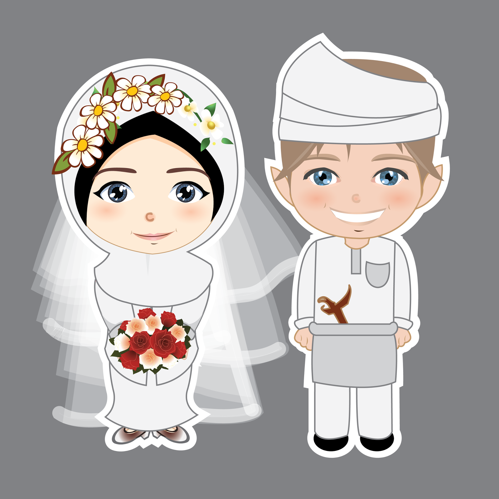 Thumb Image - Islamic Wedding Cartoon Png - HD Wallpaper 