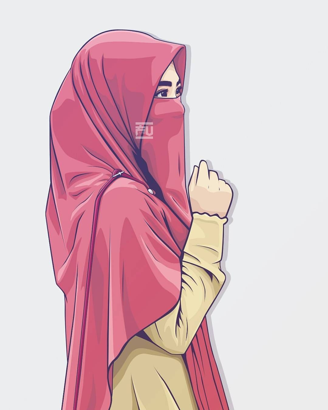 Hijab Niqab Cartoon - 1080x1350 Wallpaper 