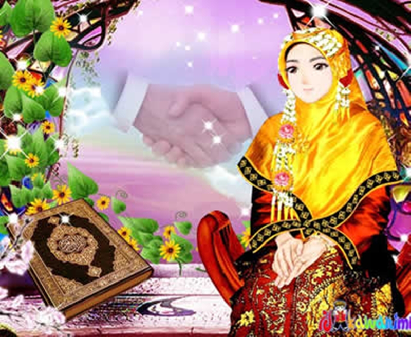 Wallpaper Wanita Muslimah - Animasi Wanita Muslimah - HD Wallpaper 