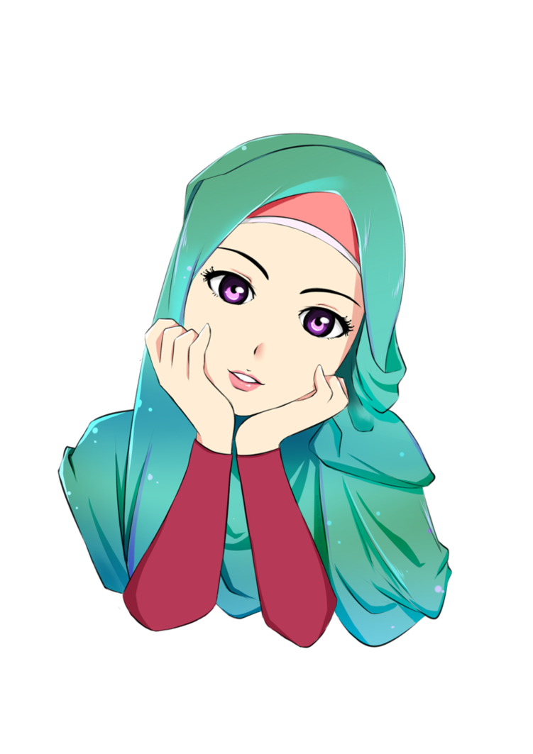 Thumb Image - Cute Cartoon Hijab Girl - HD Wallpaper 