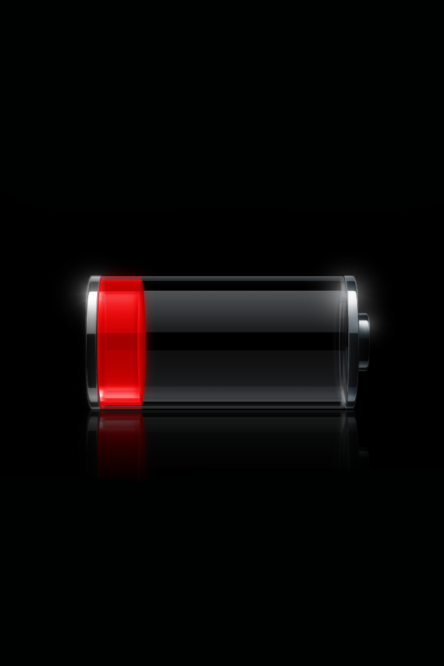 Battery Low - Low Battery Png Apple - HD Wallpaper 