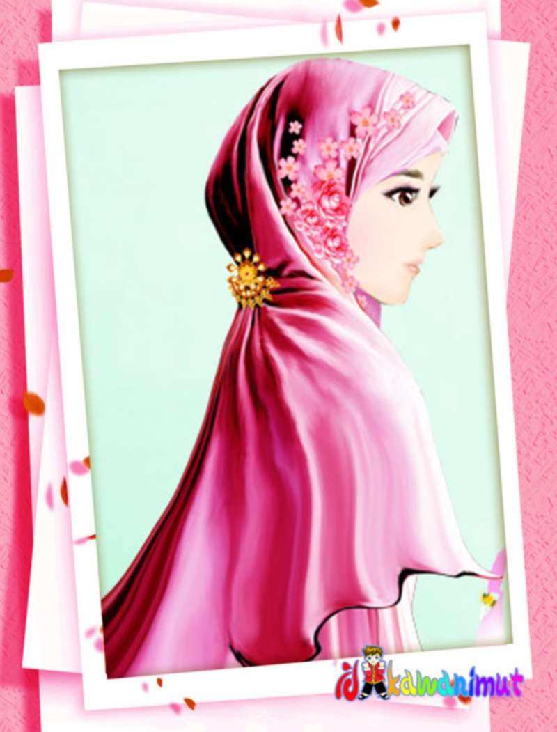 Kartun Muslimah - HD Wallpaper 