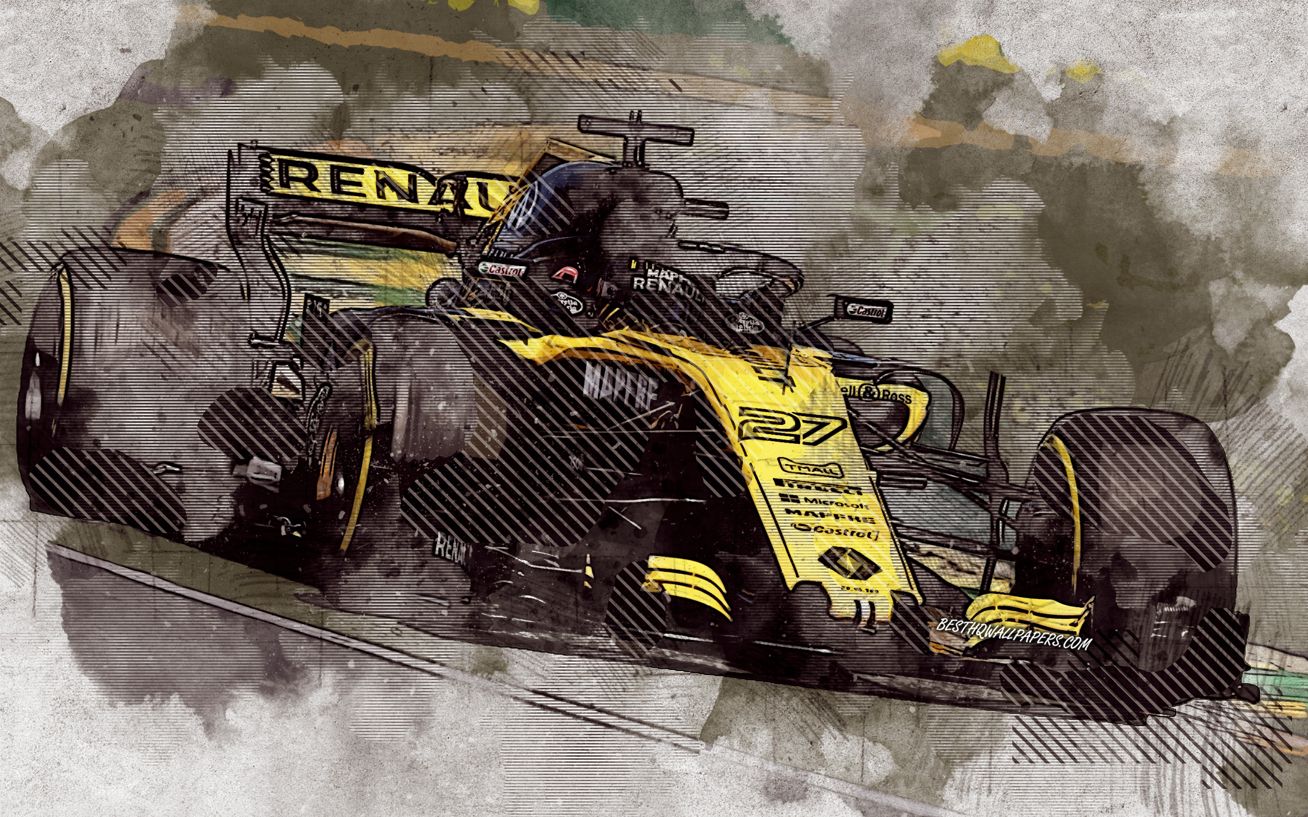 Nico Hulkenberg, Renault F1 Team, Formula 1, Renault - Formula One - HD Wallpaper 