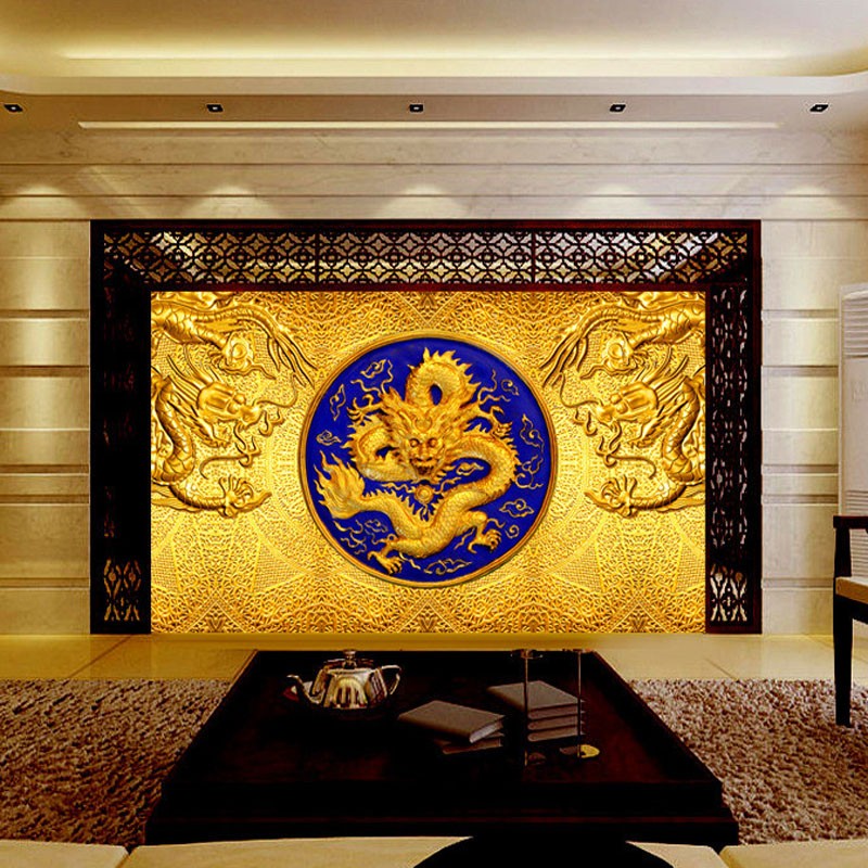 Golden Dragon Wallpaper - HD Wallpaper 