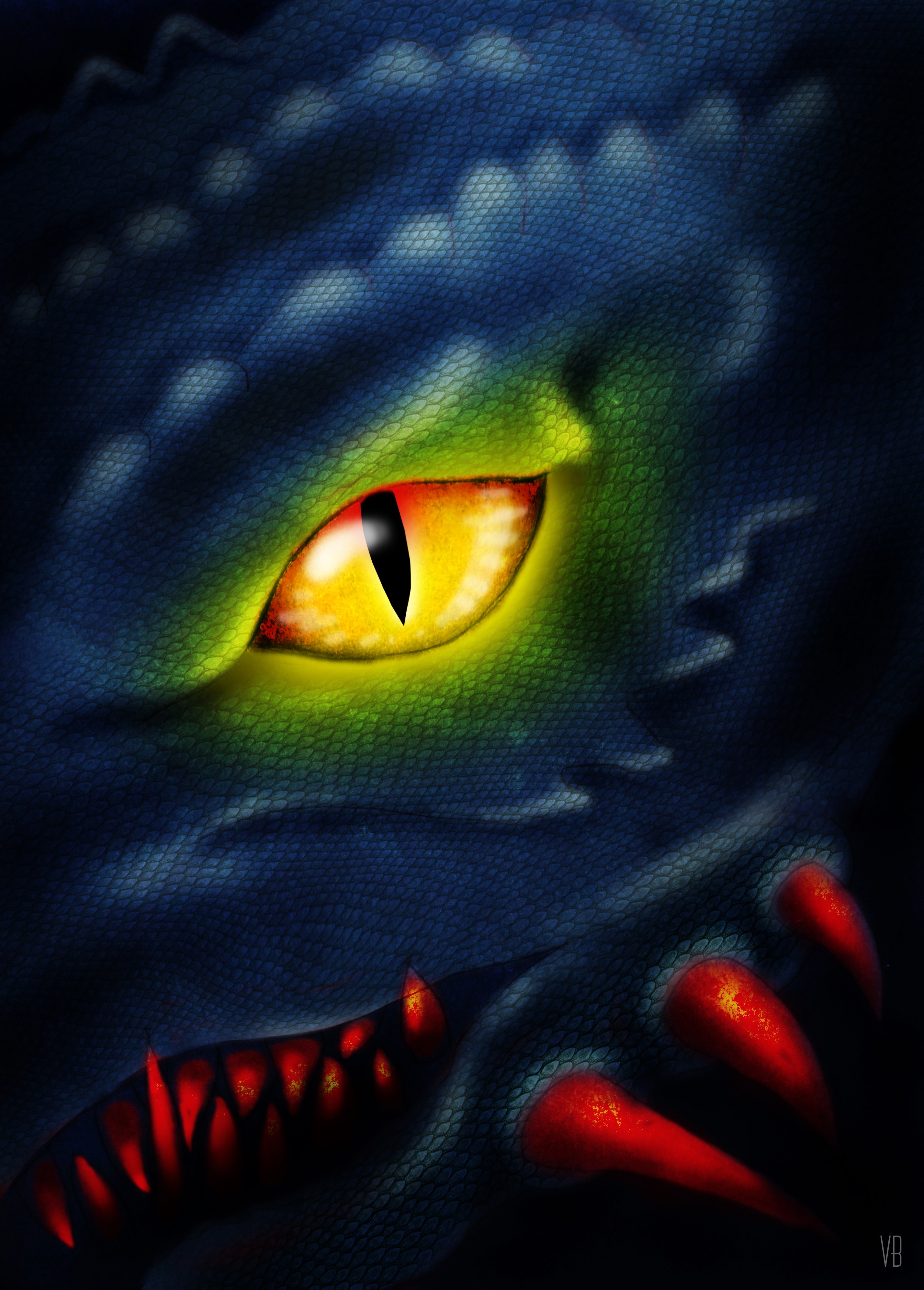 Dragon Eye - HD Wallpaper 