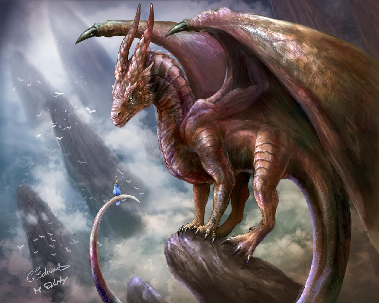 Dragons Fantasy - HD Wallpaper 