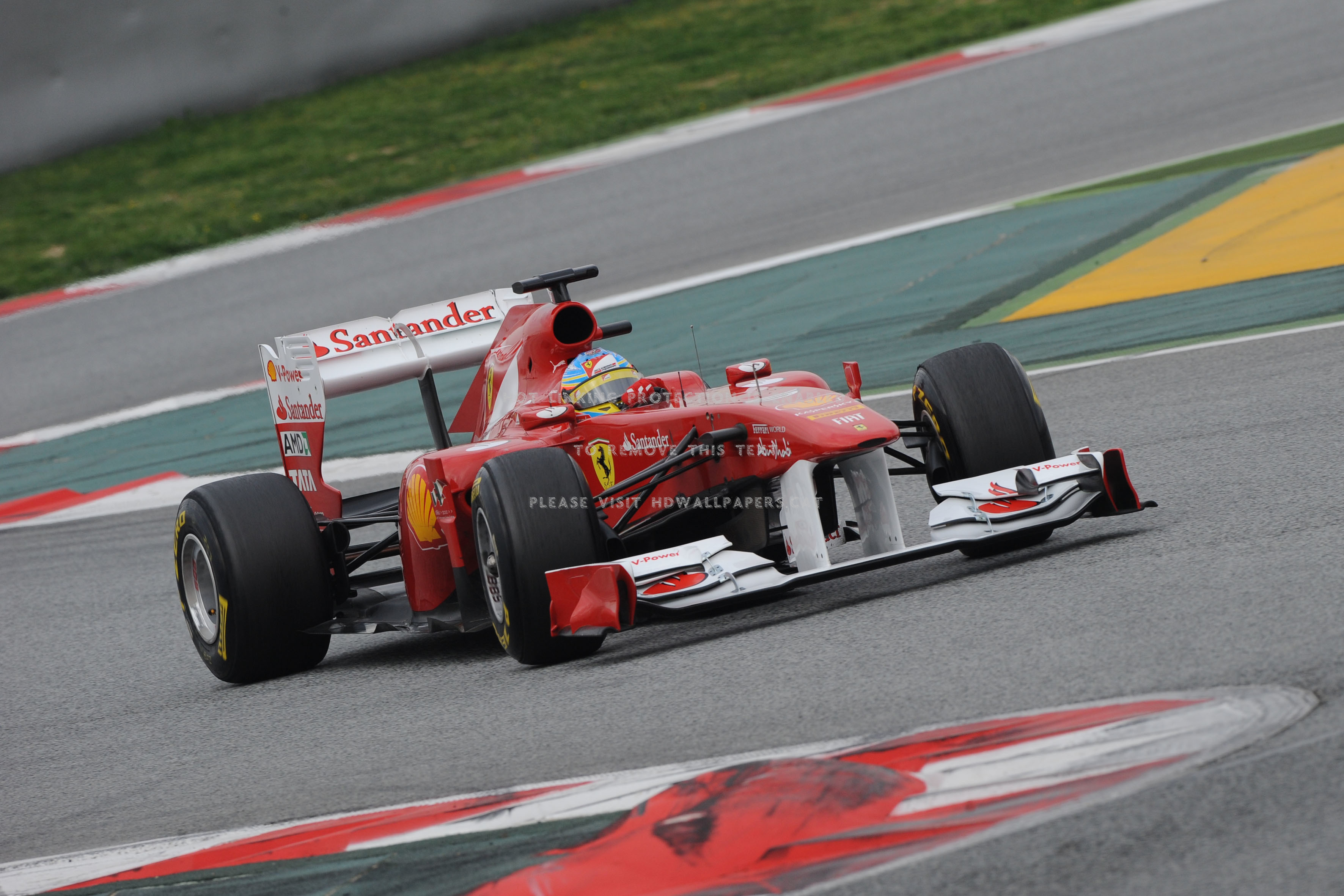 Fernando Alonso Formula 1 Ferrari F1 Sports - Race Track - HD Wallpaper 