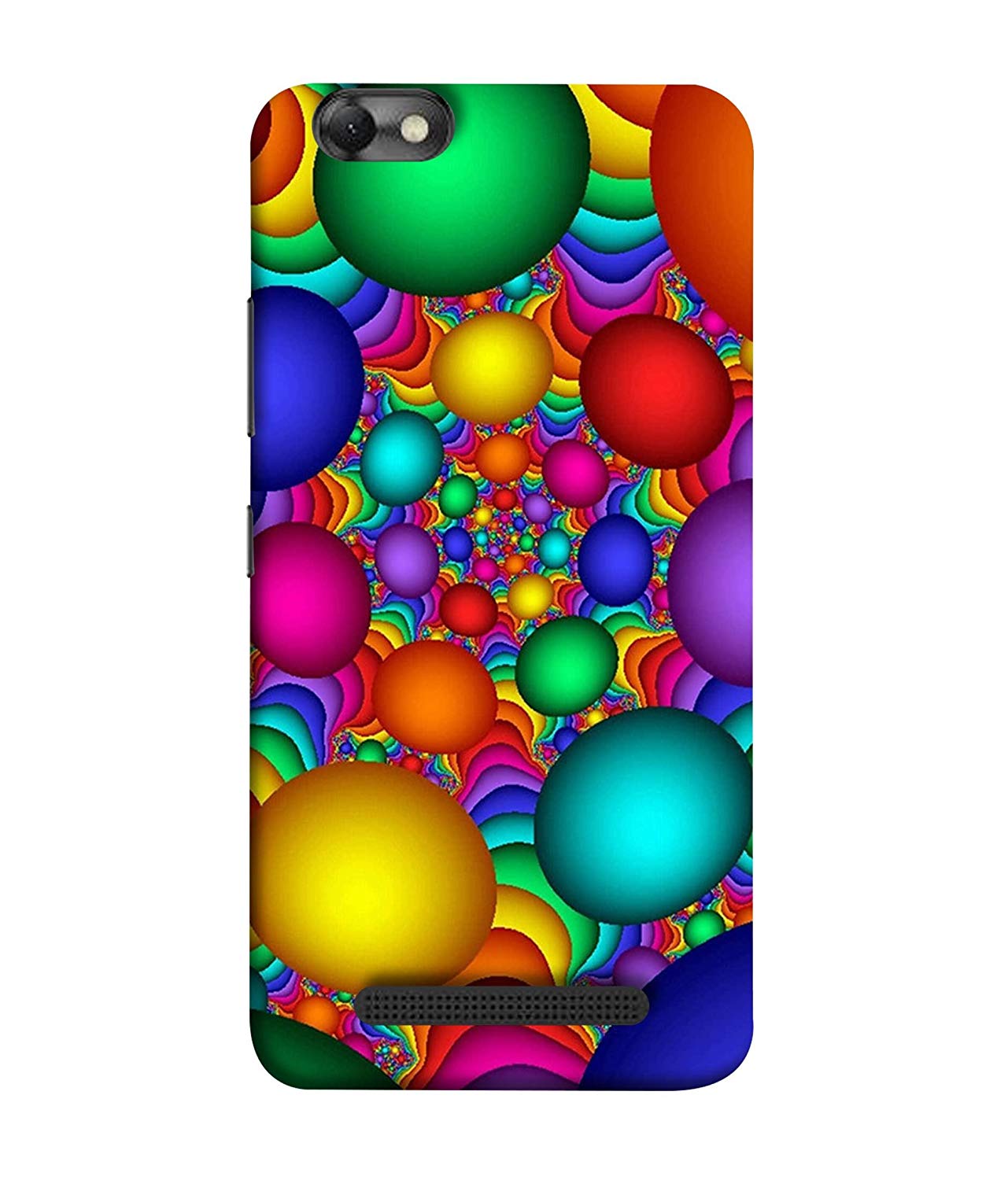 Printvisa Designer Back Cover For Lenovo Vibe C, Lenovo - Colorful Background Balloons - HD Wallpaper 