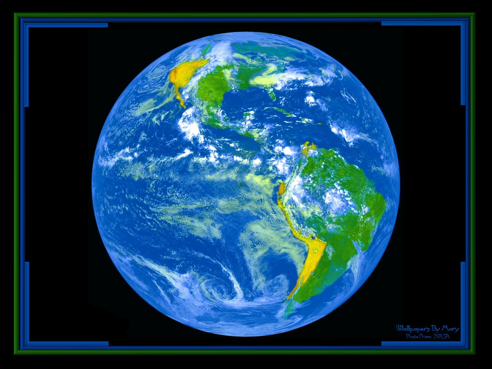 Earth From Outer Space - HD Wallpaper 