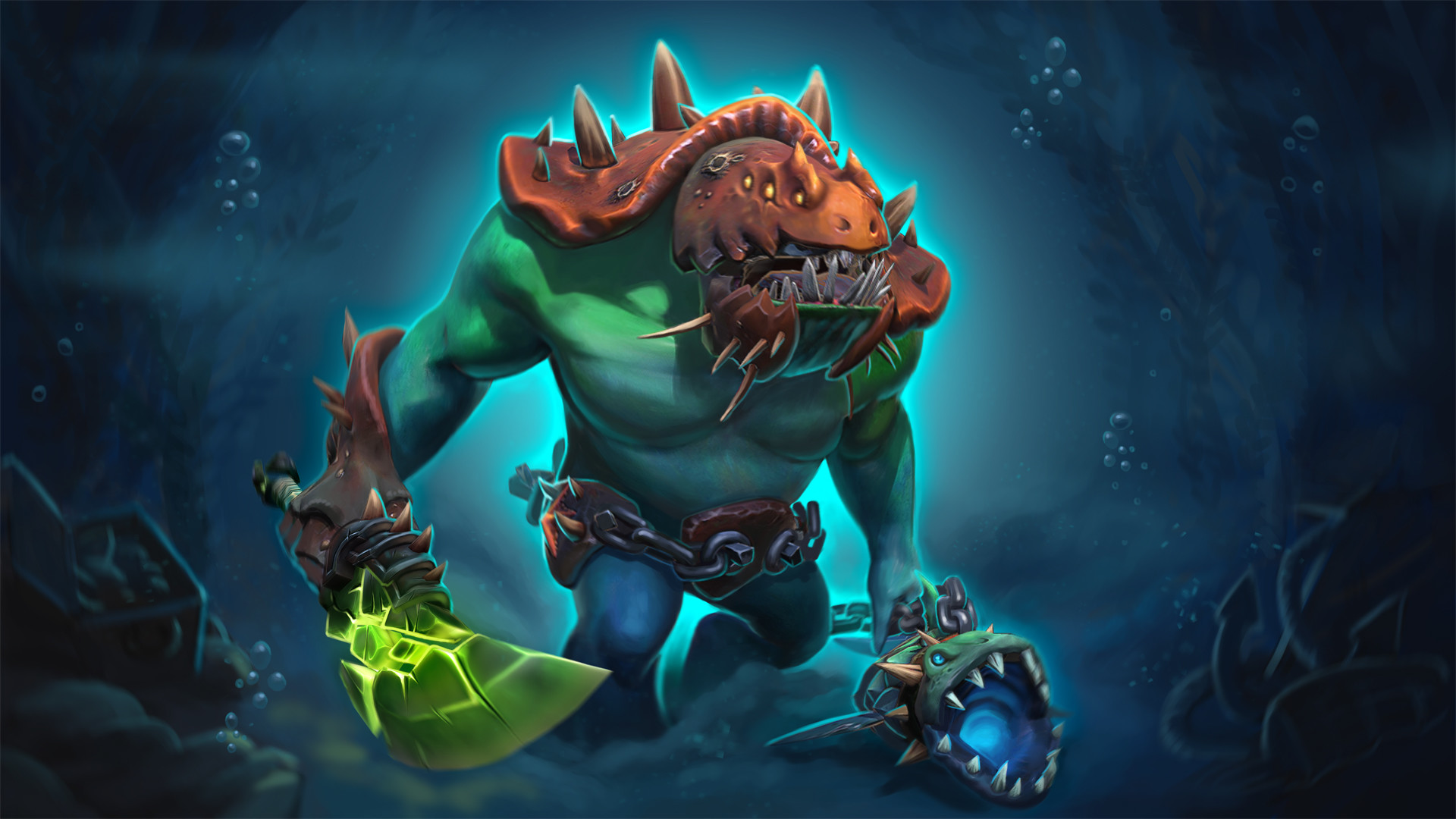 Dota Auto Chess Tidehunter - HD Wallpaper 