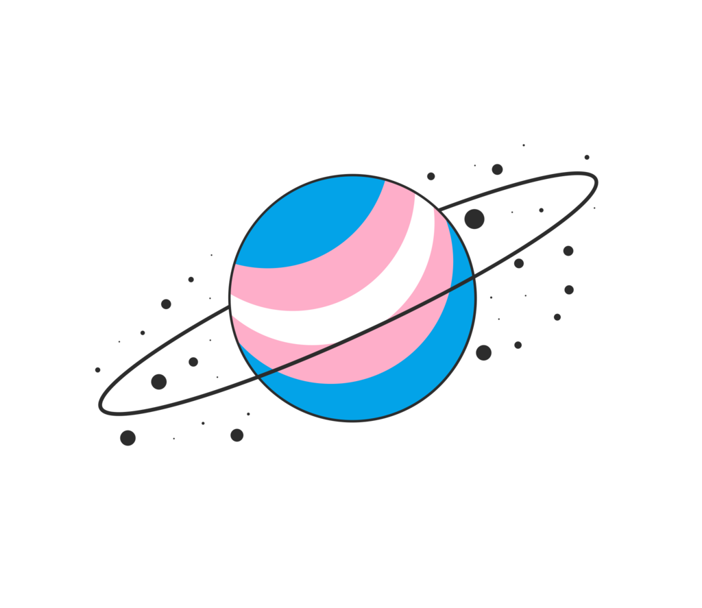 #trans #transgender #space #lgbt #transaesthetic #transpride - Transgender Planet Art - HD Wallpaper 